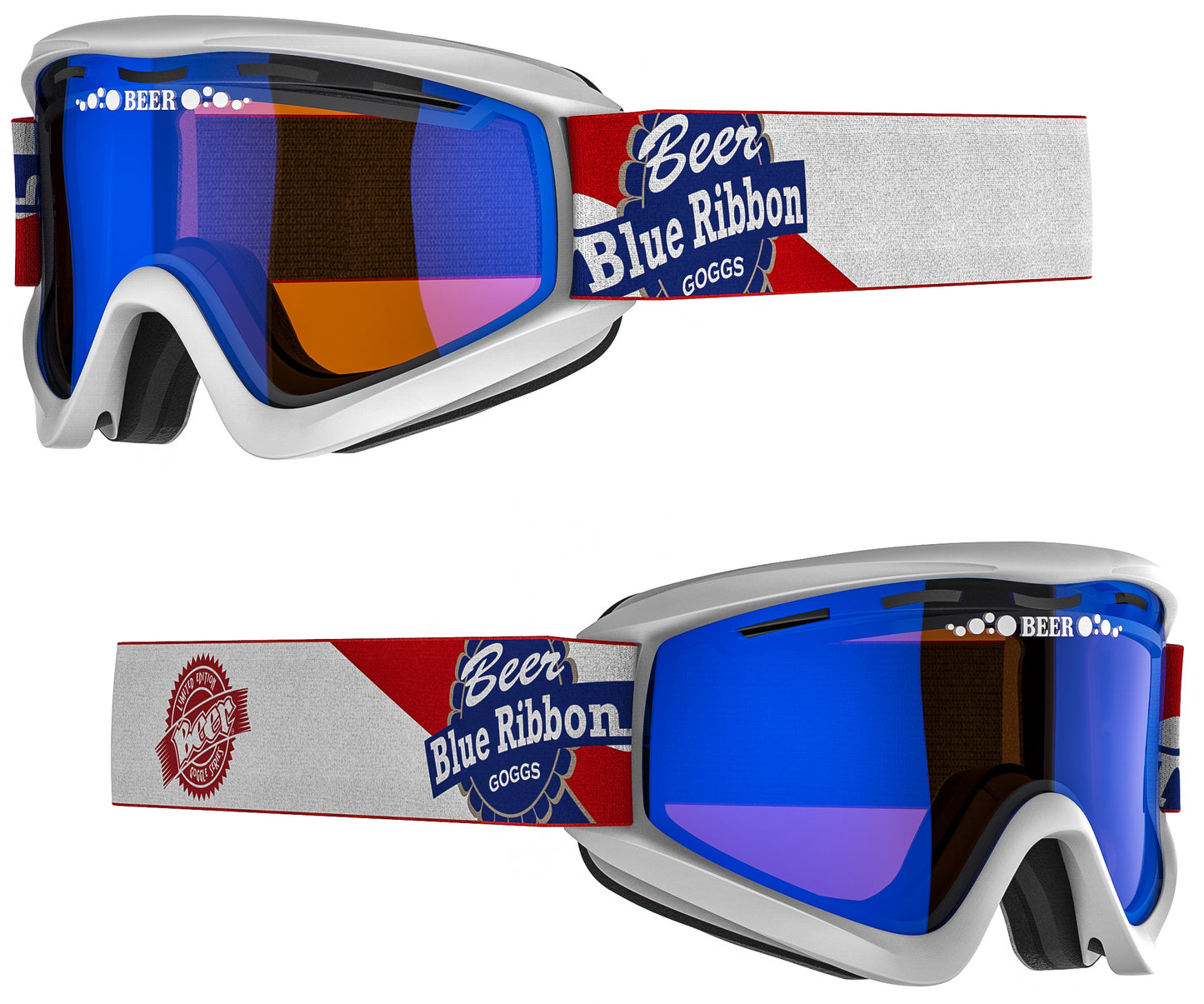 Cold Pbrb Goggle Blue Mirror