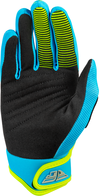 Youth F 16 Gloves Blue/Hi Vis Y2xs