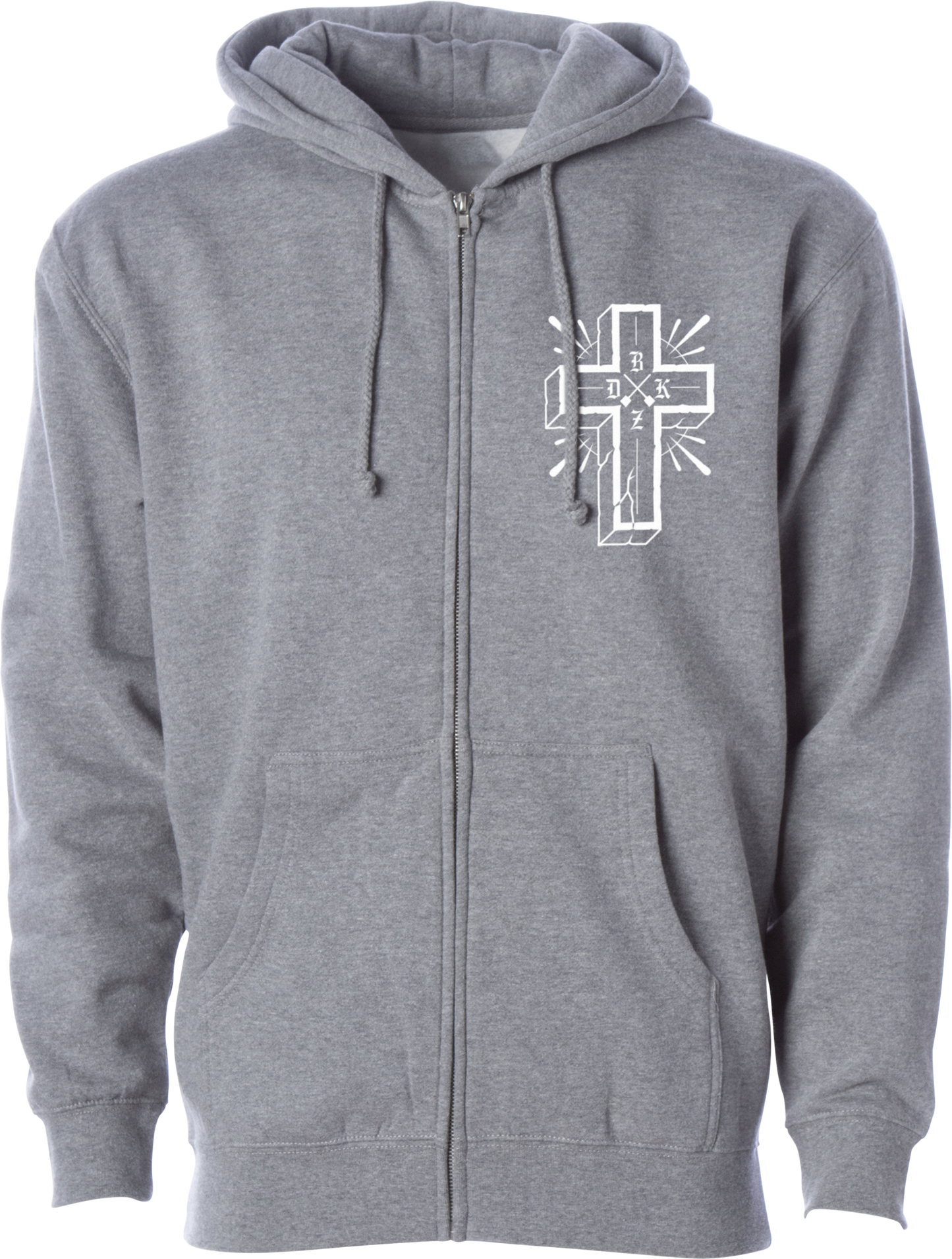 Multiply Zip Hoodie Gunmetal Heather 2x