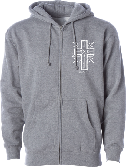 Multiply Zip Hoodie Gunmetal Heather Md