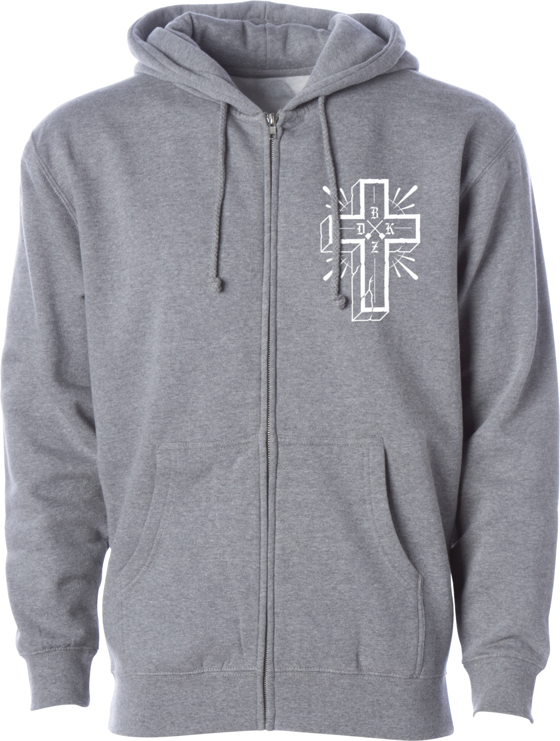 Multiply Zip Hoodie Gunmetal Heather Lg