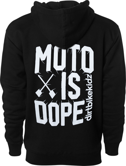 Moto Is Dope Hoodie Black Md