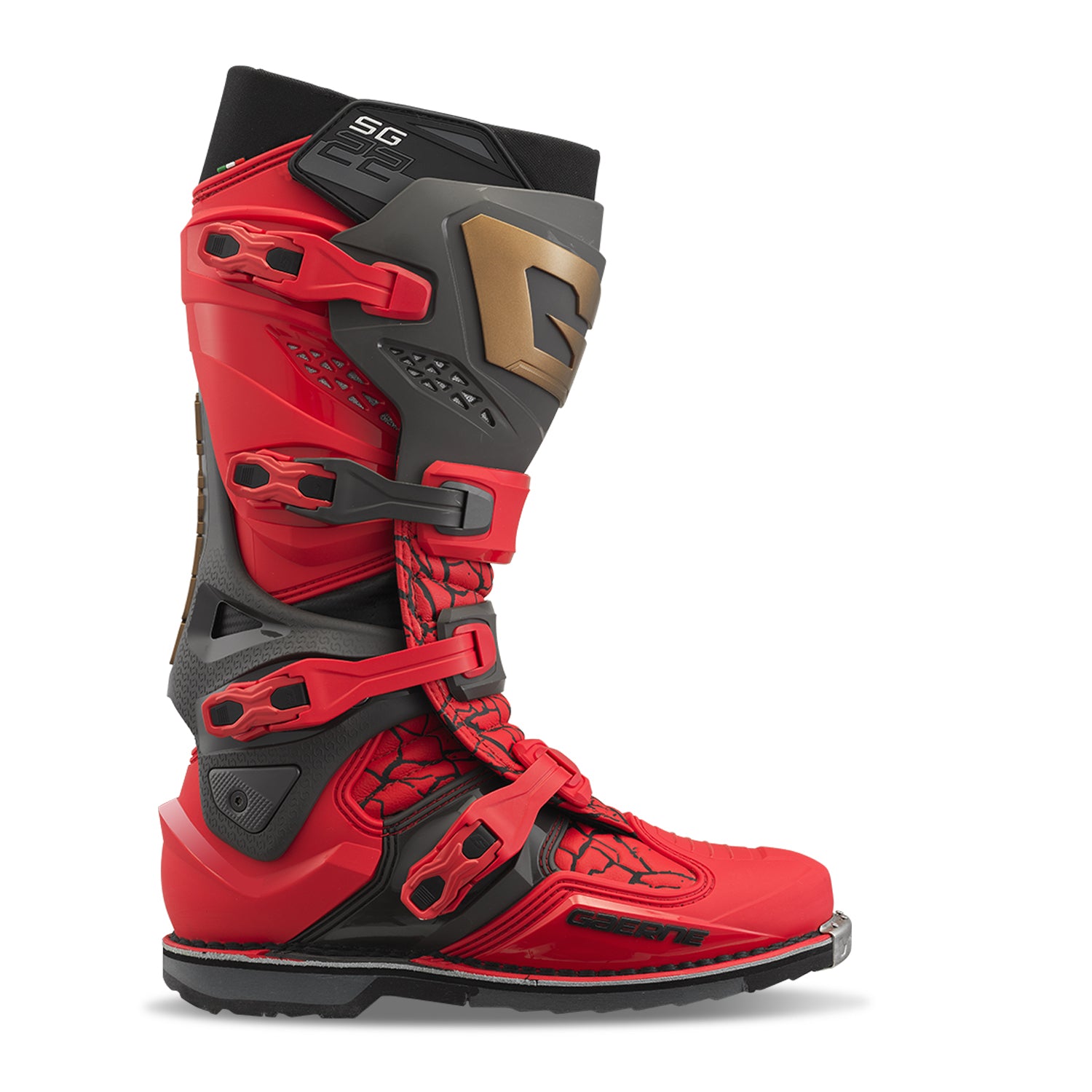 Sg22 Magma Mjk Le Boots Red/Black/Gold Sz 13