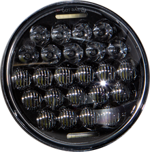 Led Headlight 5.75" 75w Black 3500/2000 Lumens