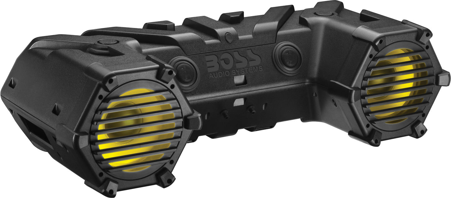 8" Atv Tube With Lighting Lightbar And Rgb Lit Speakers