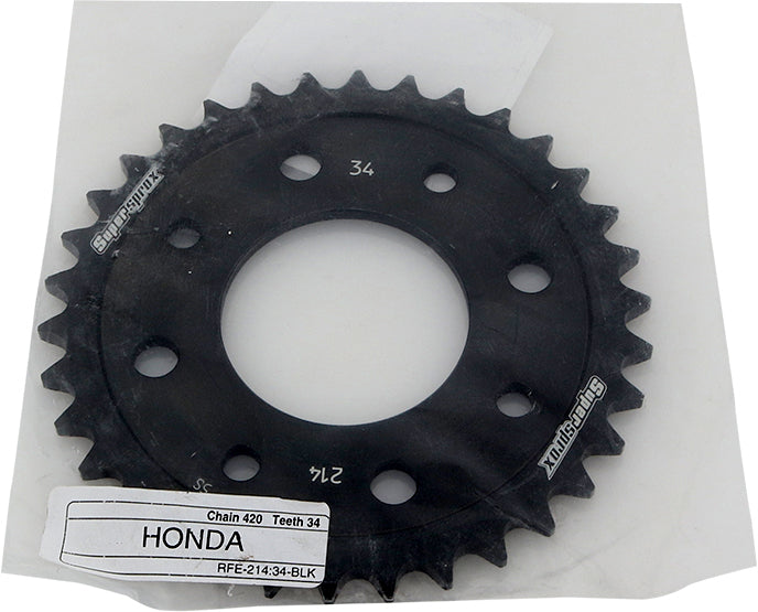 Rear Sprocket Steel 34t 420 Blk Hon