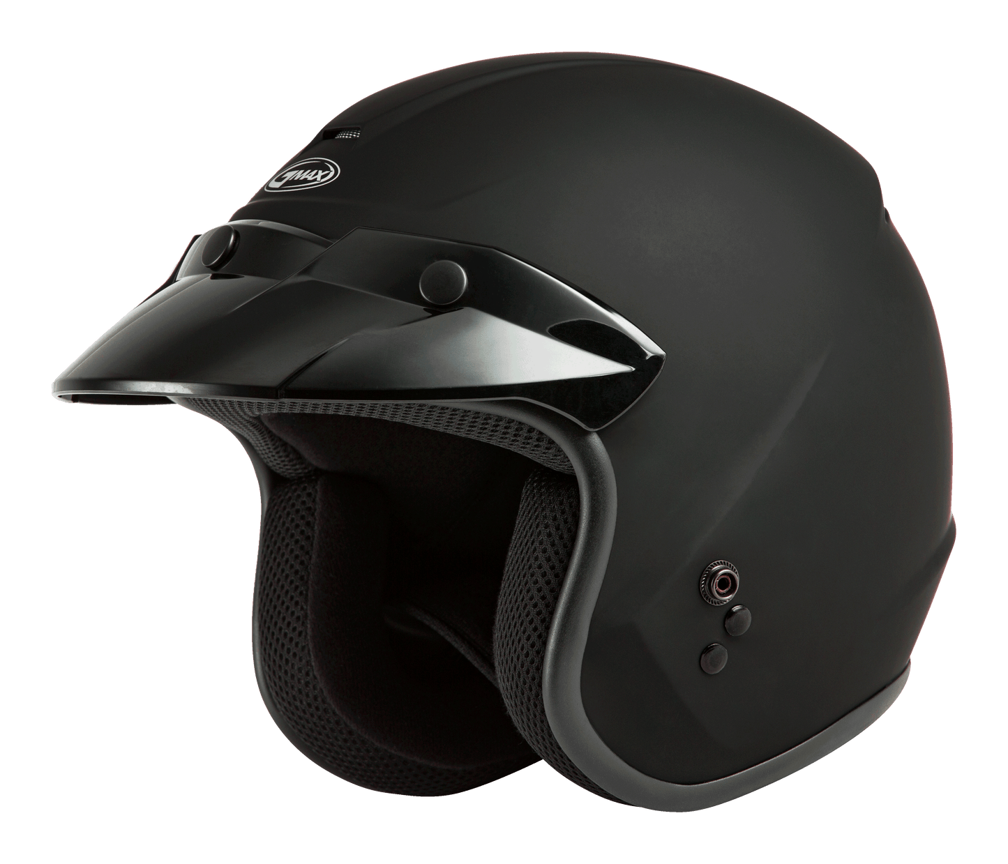 Of 2 Open Face Helmet Matte Black Xs
