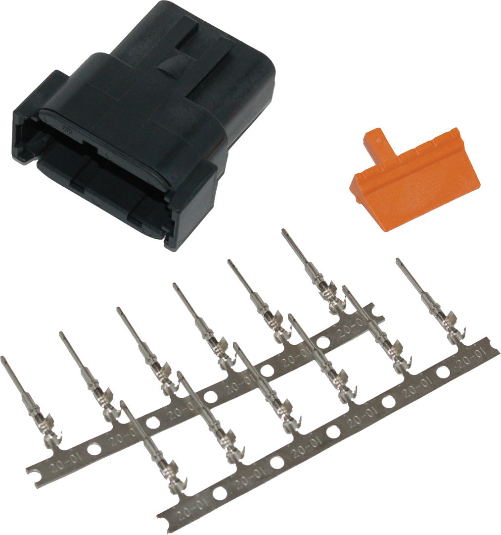 Deutsch Dtm 12 Pin Blk Recptcl W/12 Trmnls/Wdglk Hd74109 98bk