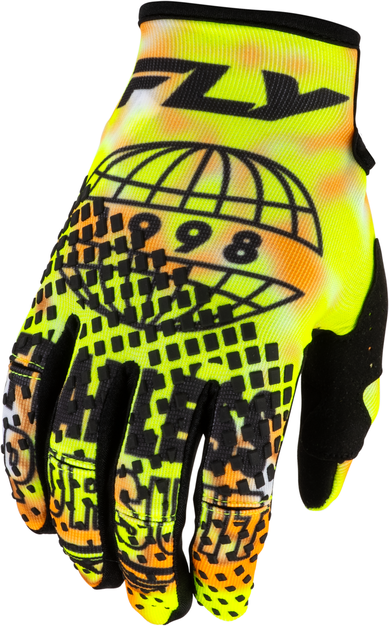 Kinetic Blur Gloves White/Hi Vis/Orange Xl