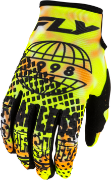 Kinetic Blur Gloves White/Hi Vis/Orange Lg