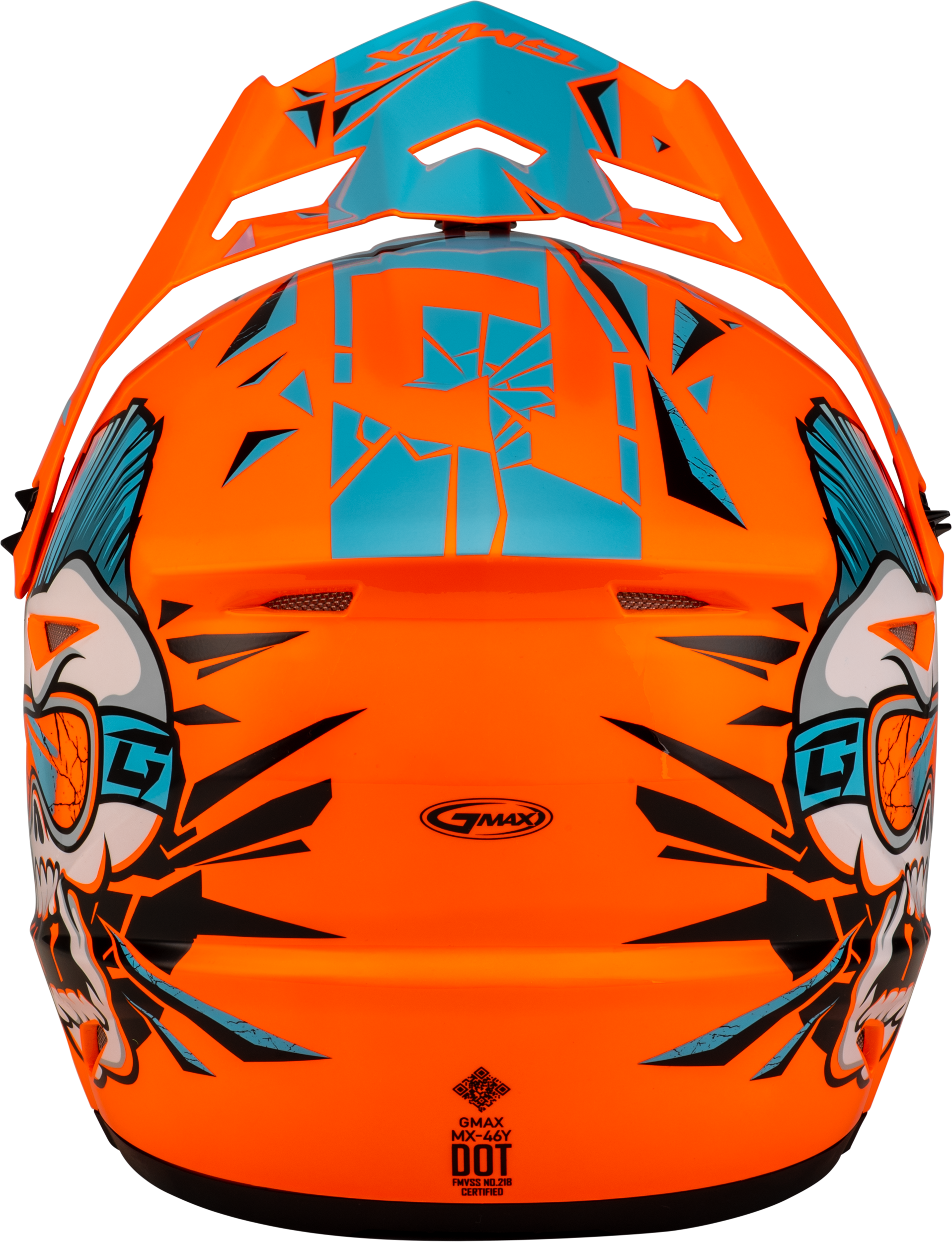 Youth Mx 46y Unstable Helmet Hi Vis Orange/Blue Ys