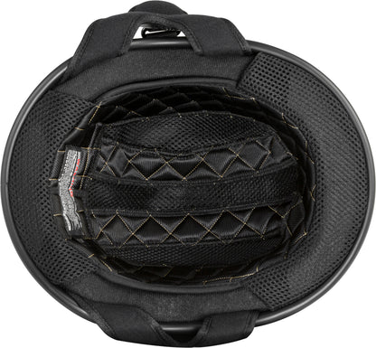 .357 Solid Half Helmet Gloss Black Xs