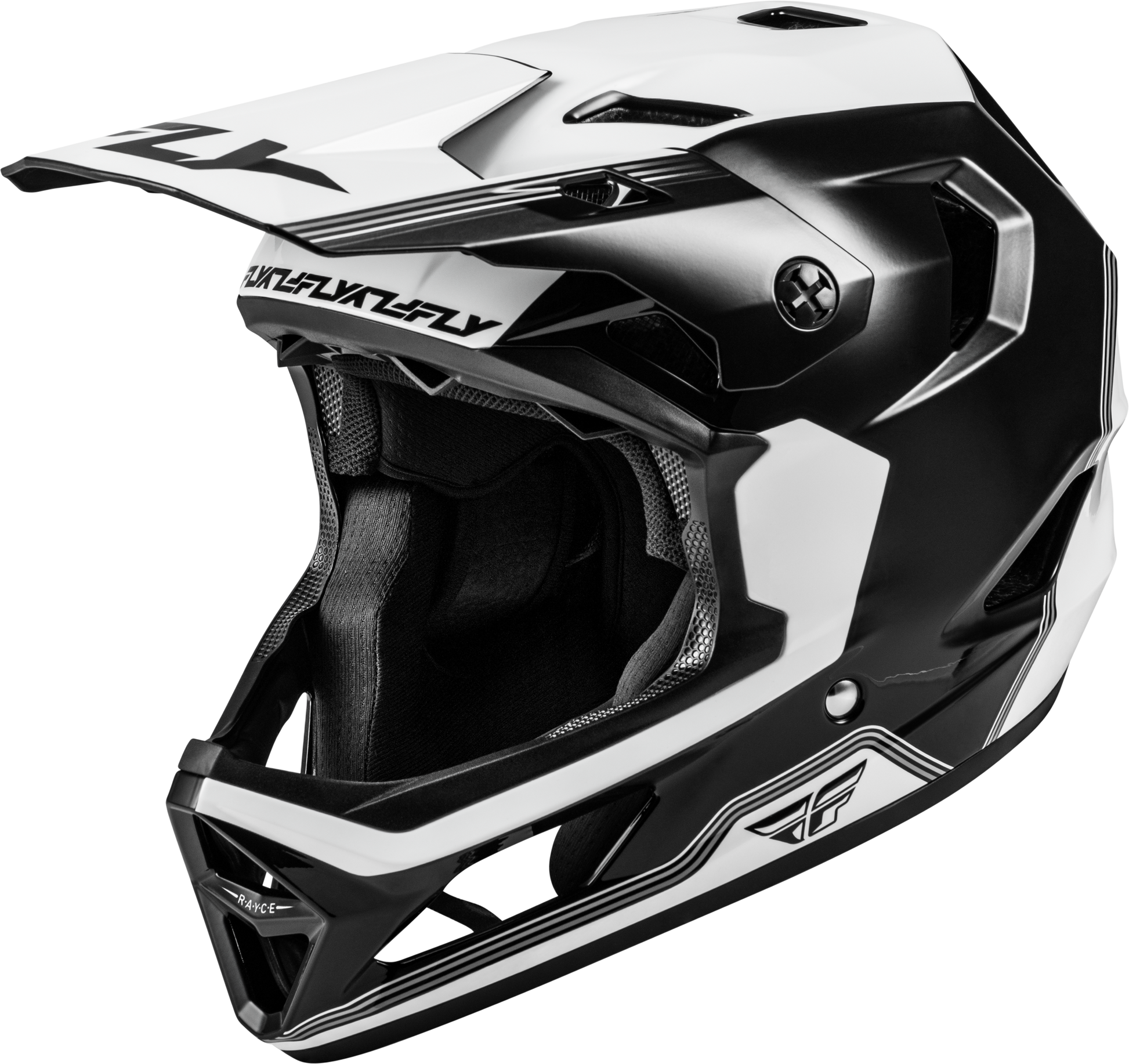 Rayce Repeat Bicycle Helmet Black/White Lg