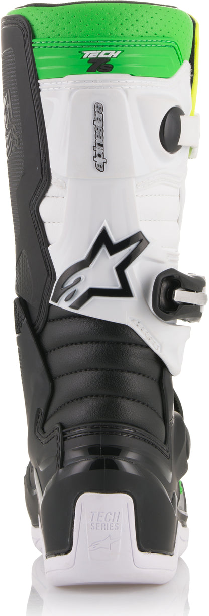 Tech 7s Prodigy Boots Black/White/Yellow Sz 06