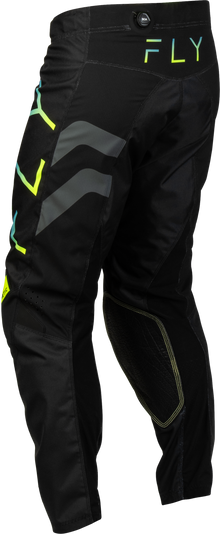Kinetic Volt Pants Black/Grey/Teal/Yellow Sz 42