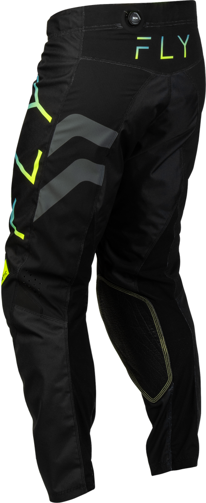 Kinetic Volt Pants Black/Grey/Teal/Yellow Sz 40