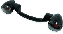 Bikers Choice 91-08 Touring 86-17 FLST Narrow Black Rear Turn Signal Bar Kit W/Smoke Lens