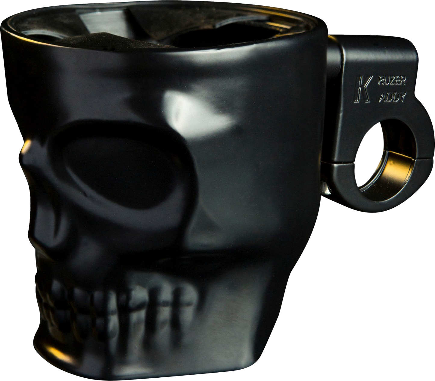 Skull Bar Mount Holder Black