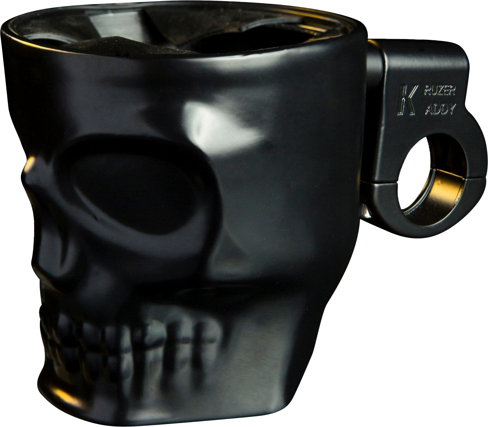 Skull Bar Mount Holder Black