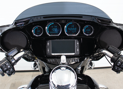 4 Piece Blue Led Gauges `14 22 Flht Flhx Fltr