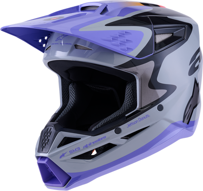 Jettson Sm3 Youth Helmet Gry/Purp/Blk Glossy Ym