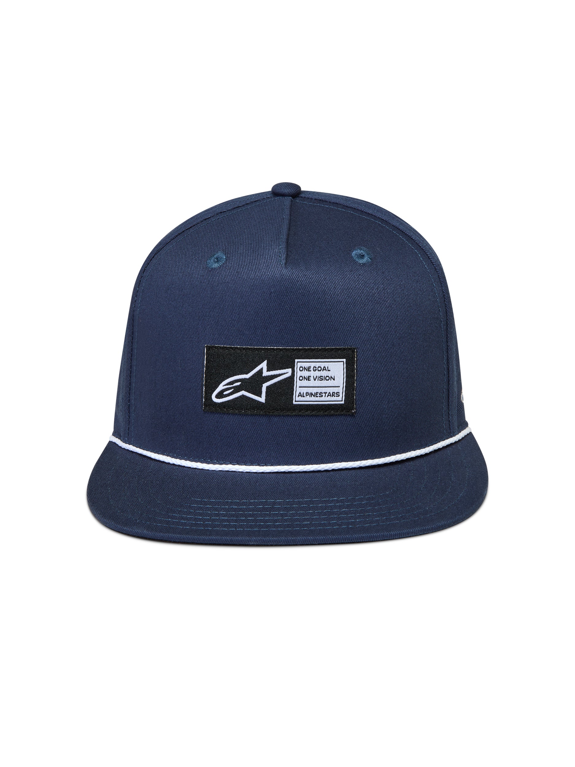 Label Snapback Hat Navy