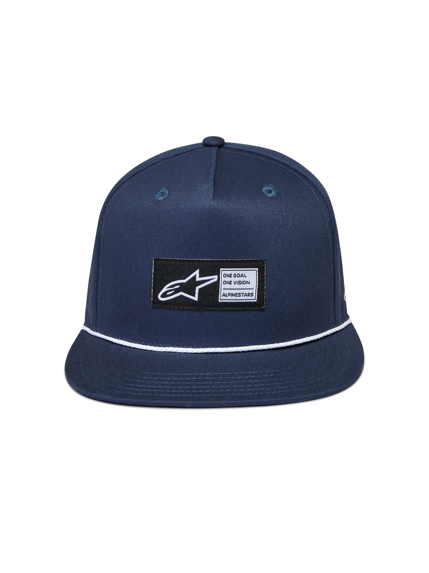 Label Snapback Hat Navy