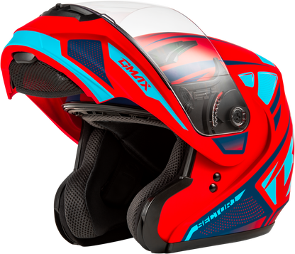 Md 04 Sector Helmet Matte Red/Blue Md