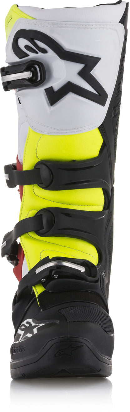 Tech 5 Boots Black/White/Red/Yellow Sz 08