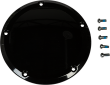 Smooth Derby Cover Gloss Black Touring 16 Up