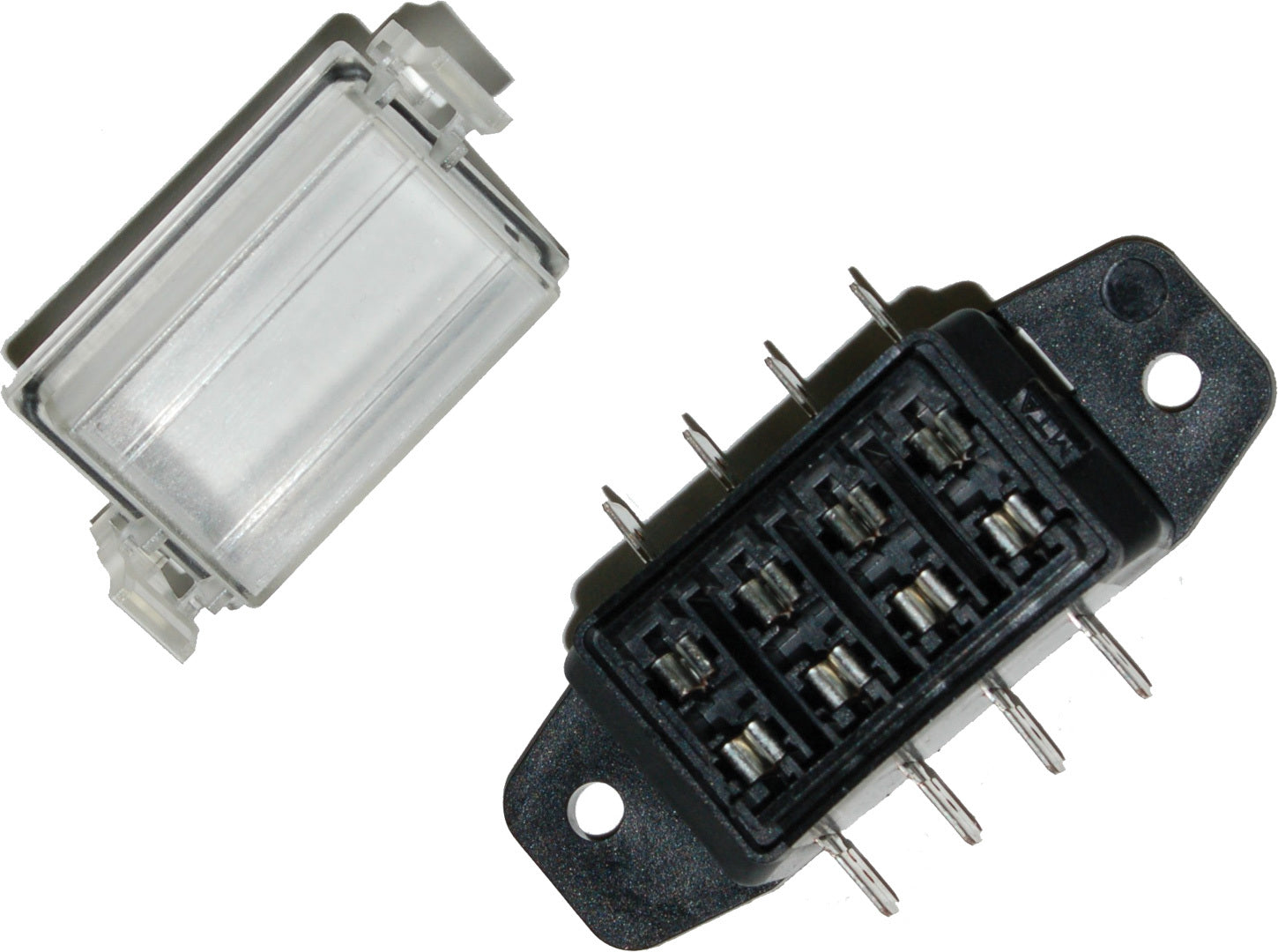 Atc 4 Way Fuse Block Water Tight Clear Cover