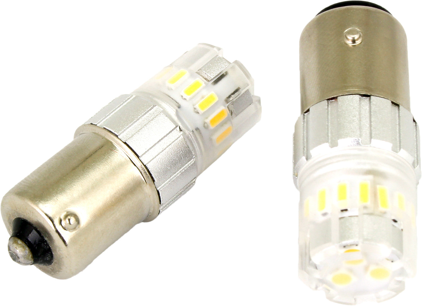 Led Bau15s Py21w Red Pair Single Contact Offset Pin