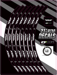 Rim Decals 21" Fly Logo Front