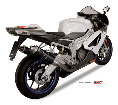 MIVV 2 Slip-on, GP Carbon, Standard Exhaust For Aprilia RSV 1000 04-08 and Tuono Fighter 1000 06-10