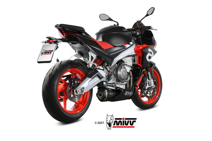 MIVV Full System 1x1, Delta Race Black, Standard Exhaust For Aprilia RS 660 / Tuono 660