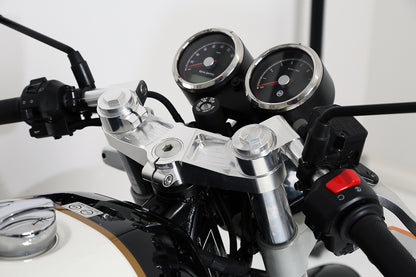 AELLA Upper Triple Clamp and Adjustable Handlebars for the Royal Enfield Continental 650 GT