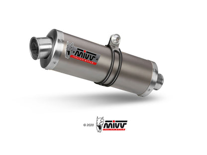 MIVV Slip-on, Oval Titan, Alto/High up Exhaust For Kawasaki ZX-10 R 2004-2005
