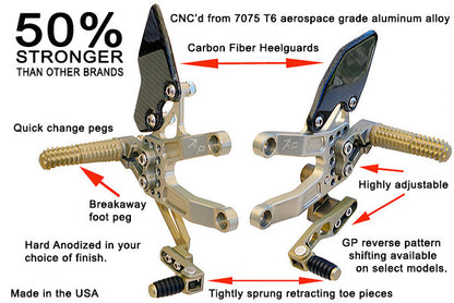 Attack Performance Rearsets for Suzuki GSX-R1000 (2007-08)