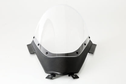 AELLA Carbon Fiber Trim Racing Windscreen For the Ducati Panigale V4 R (19-24) and V4 / S / SP (20-24)