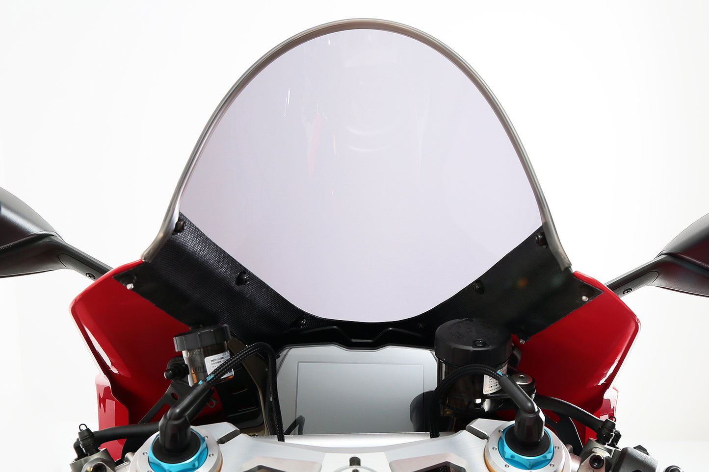 AELLA Carbon Fiber Trim Racing Windscreen For the Ducati Panigale V4 R (19-24) and V4 / S / SP (20-24)