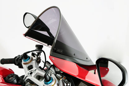 AELLA Carbon Fiber Trim Racing Windscreen For the Ducati Panigale V4 R (19-24) and V4 / S / SP (20-24)