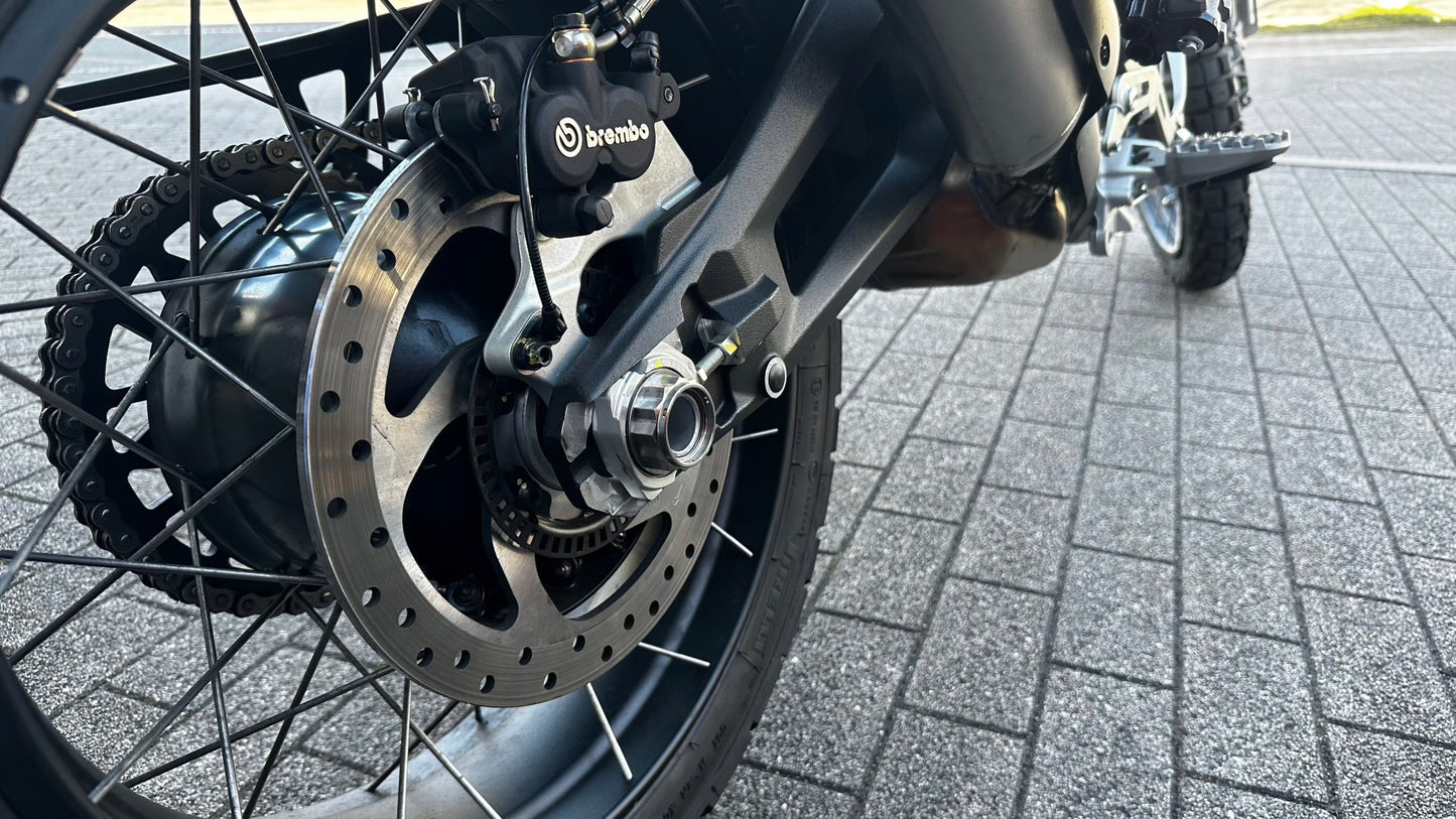 AELLA Titanium Rear Wheel Axle Nut for the Ducati DesertX, Multistrada V4, 1200 / 1260 Enduro, 950, Monster 821, and Panigale 899 / 959