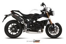 MIVV 2 Slip-on, Suono Black, Standard Exhaust For Triumph Speed Triple 1050 2011-2015