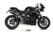 MIVV 2 Slip-on, Speed Edge Black, Standard Exhaust For Triumph Speed Triple 1050 2011-2015