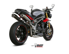 MIVV 2 Slip-on, Ghibli Stainless Steel, Standard Exhaust For Triumph Speed Triple 1050 2016-2017