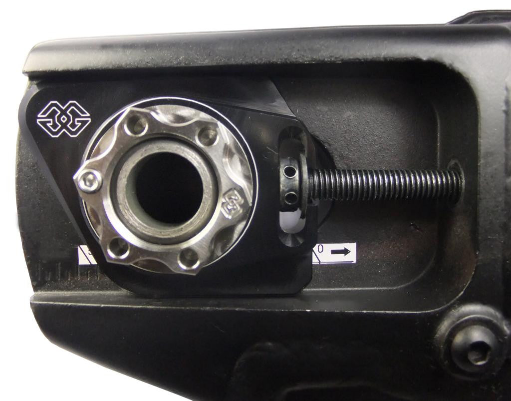 Gilles AXB Chain Adjuster for the BMW S1000RR,  S1000R, S1000XR, and HP4
