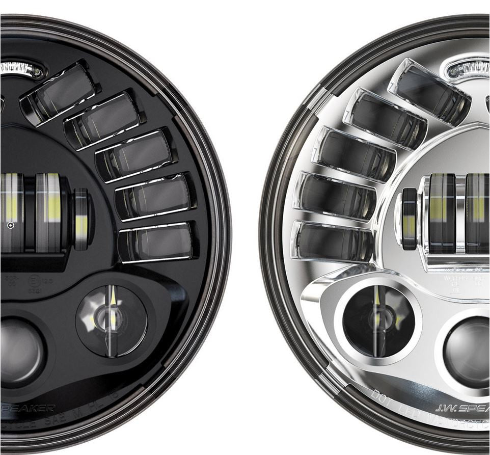Motodemic LED Headlight Conversion Kit for the Moto Guzzi V7 /II / III,  Bellagio 940, and Griso 8V