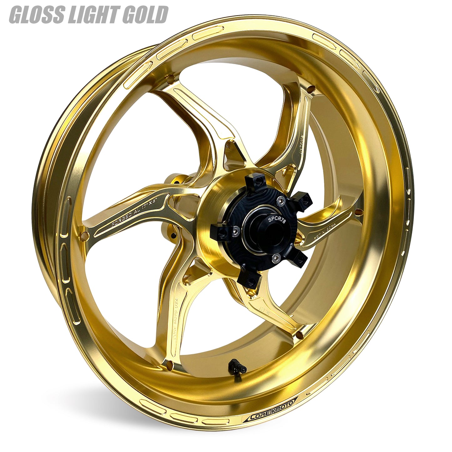 Core Moto APEX-6 Forged Aluminum Wheels for the BMW S1000RR and HP4 (2010-2014)