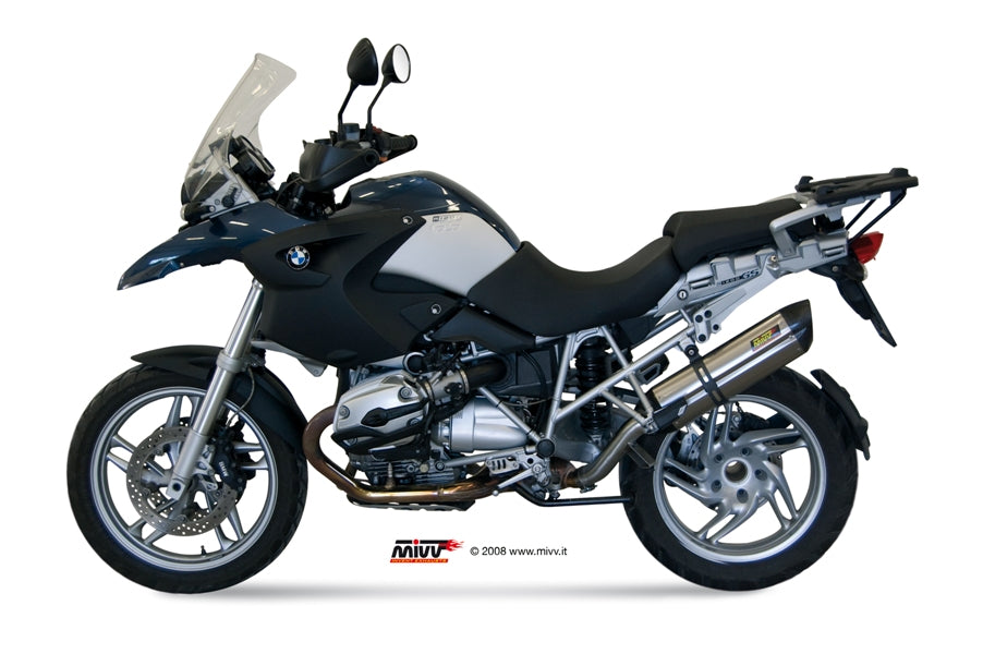 MIVV Slip-on, Suono Stainless Steel, Standard Exhaust For BMW R 1200 GS / Adventure 2004-2007