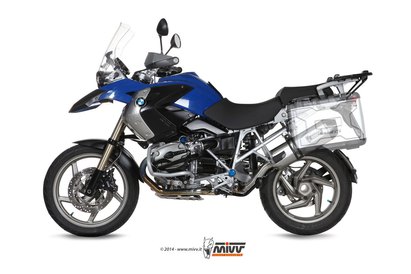 MIVV Slip-on, Speed Edge Stainless Steel, Standard Exhaust For BMW R 1200 GS / Adventure 2004-2007